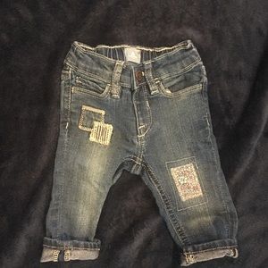 Baby Gap Girls Jeans with patches 3-6 Months